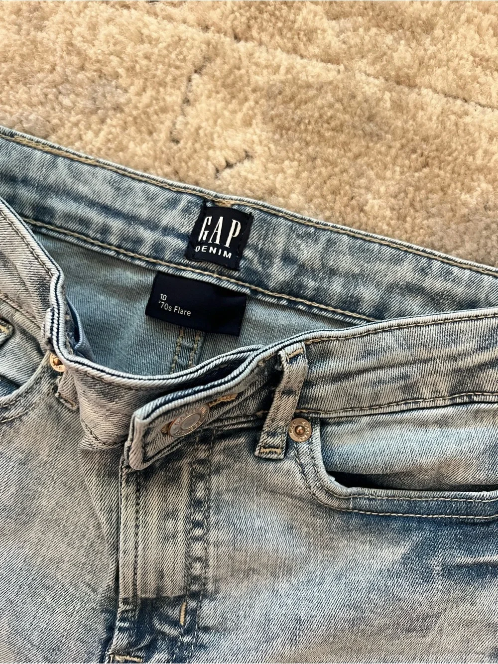 GAP Girls Light Wash Flare Jeans